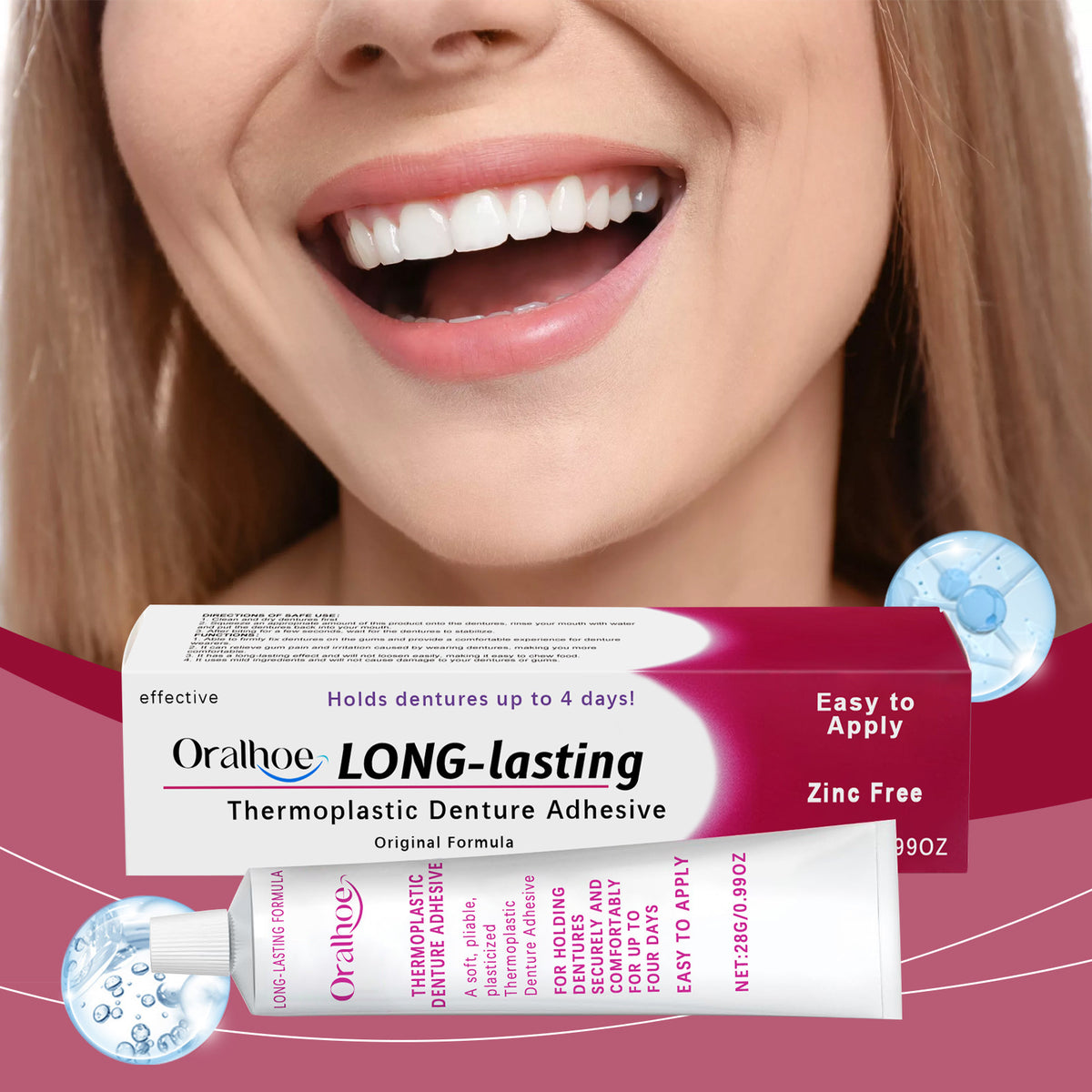 DentureFix™ – Stødig Gebiss Hele Dagen